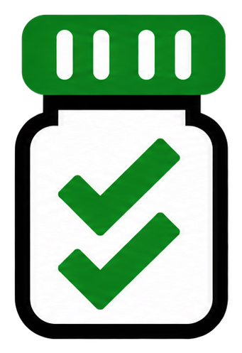 VialTrust logo: vial with two green checkmarks
